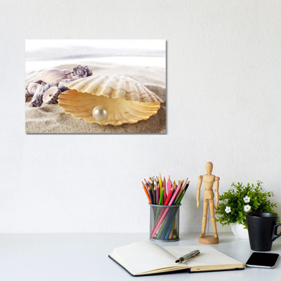 Shell With A Pearl by Depositphotos - Wrapped Canvas Gallery-Wrapped Canvas Giclée