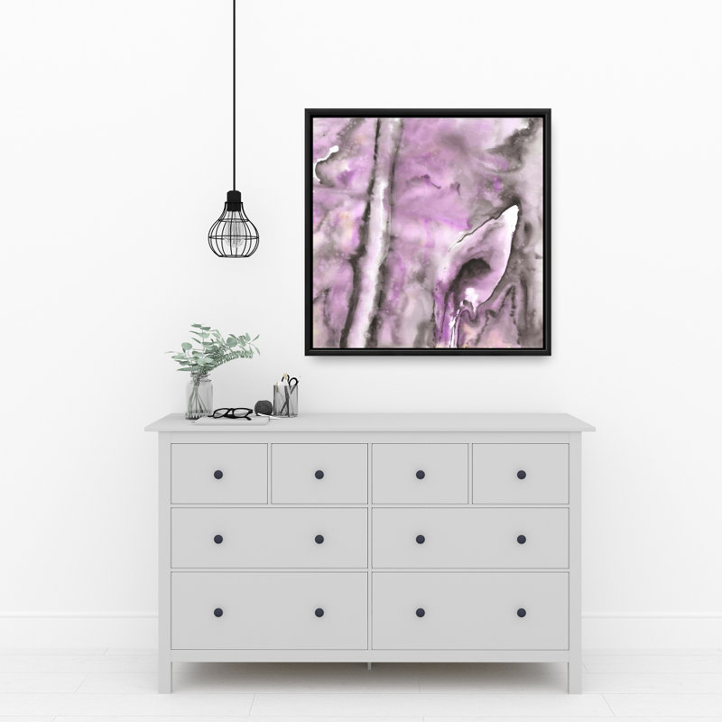 Purple Print On Canvas