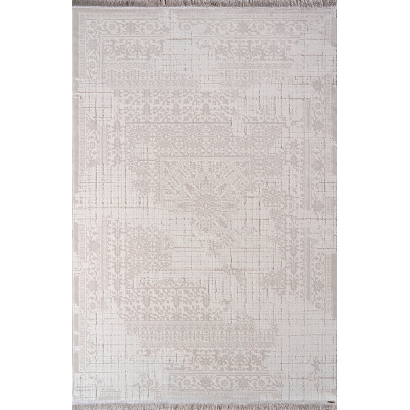 Tapis en coton Teresia, Tapis de couloir 2 pi 7 po x 10 pi
