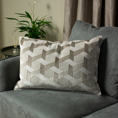 Delano Geometric Rectangular Filled Cushion