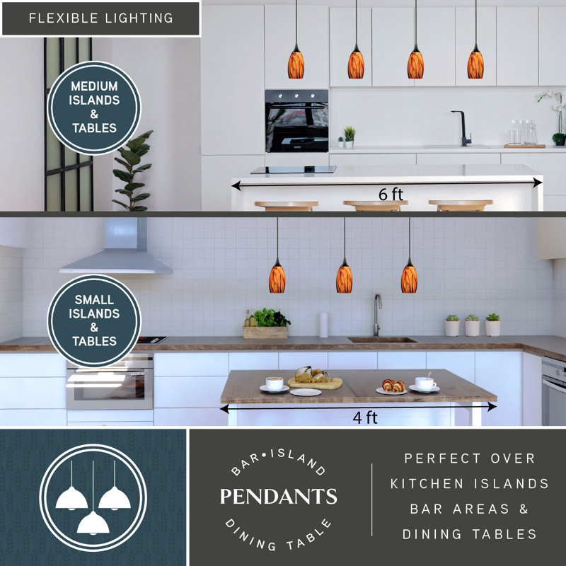 Finja 1 - Light Single Pendant, Oil Rubbed Bronze, Smoky Fire