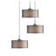Luminaire suspendu tambour à 3 lumières Melnik-214978101-214978102