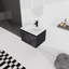 Meuble-lavabo mural 24 po avec lavabo en céramique et porte d'armoire à fermeture en douceur, ensemble KD