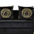 87.7" Luxury Velvet Sofa Couch With 6 Pillows & Golden Metal Decor-1681871380