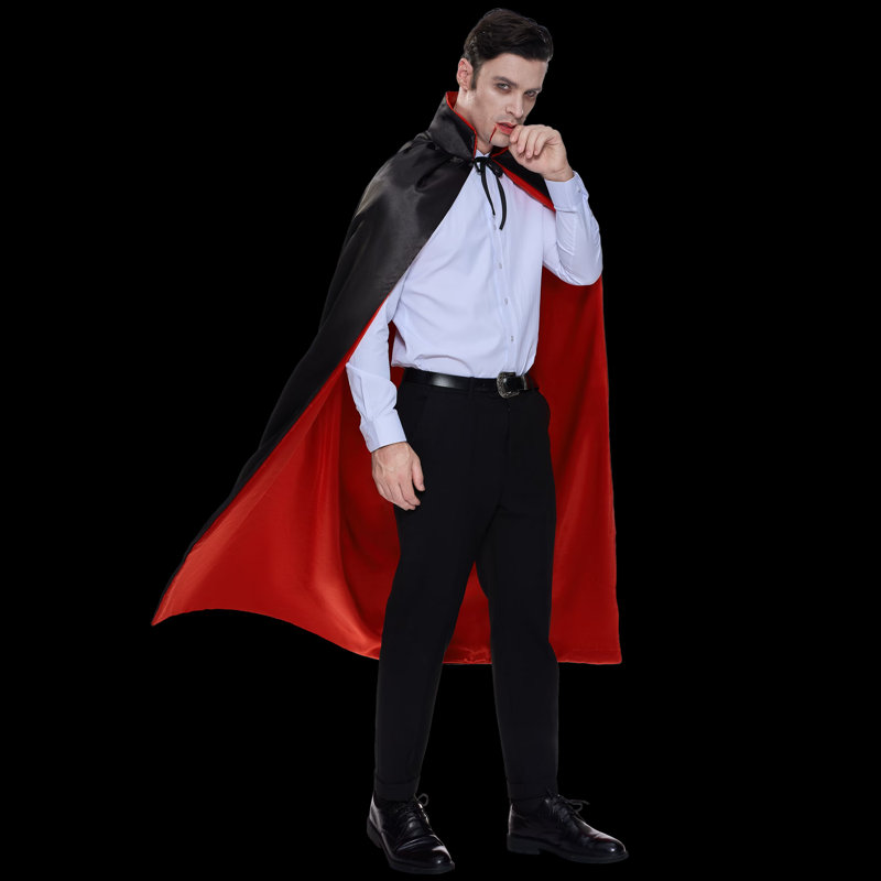 Cape de vampire, accessoire de costume de vampire d'Halloween, cape de vampire