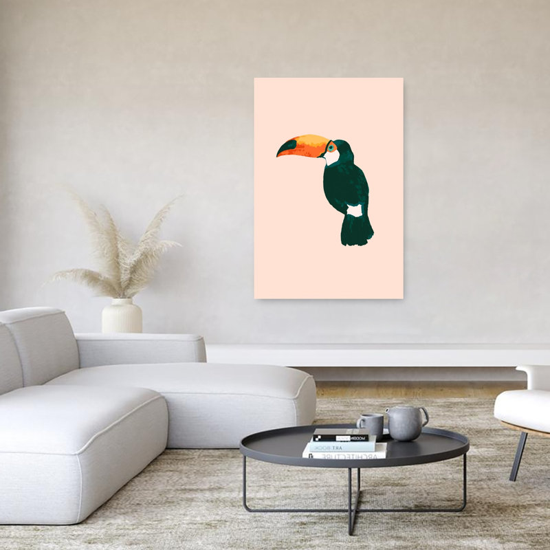 «Vibrant Tropical», impression d'art mural tropical minimaliste moderne, 60" H x 40" W