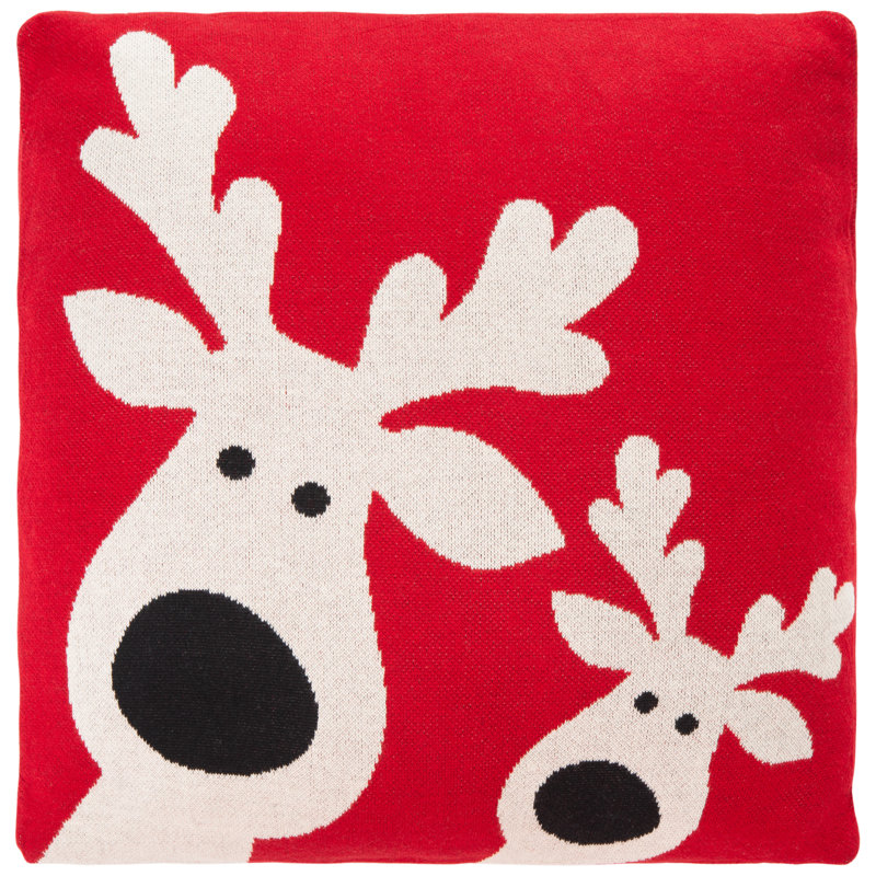 Cotton Reversible Throw Pillow