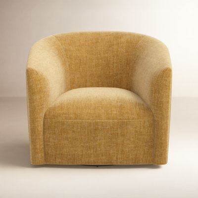 Marita Upholstered Swivel Barrel Chair