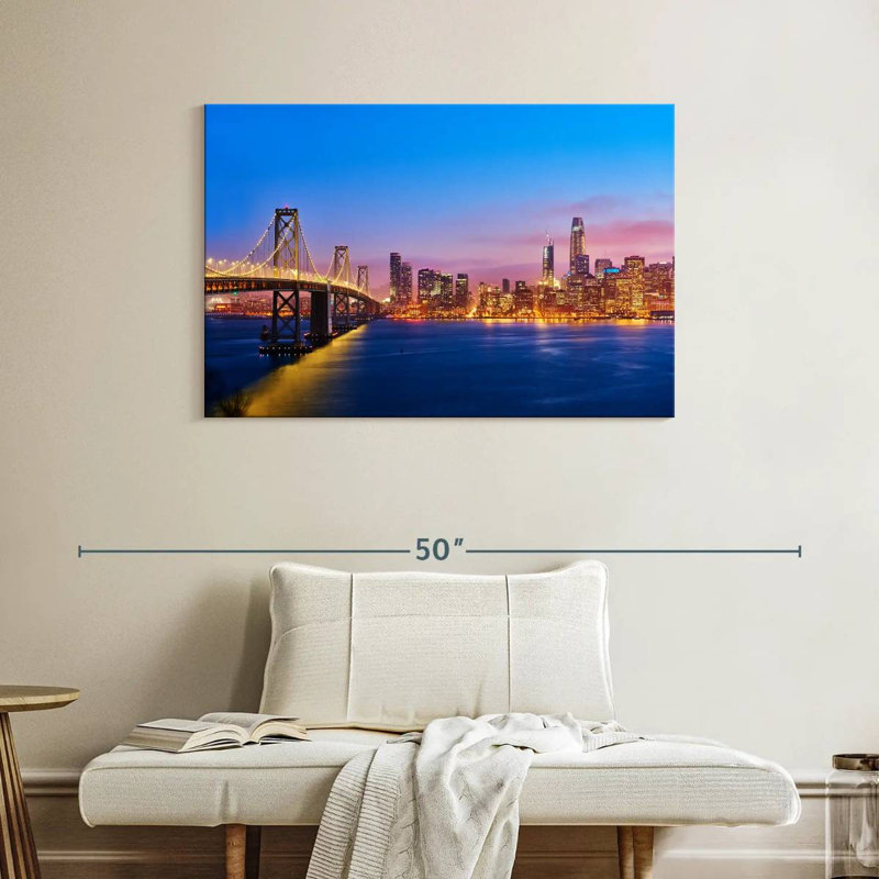 San Francisco Sunrise Skyline, H 26 po x l 39 po
