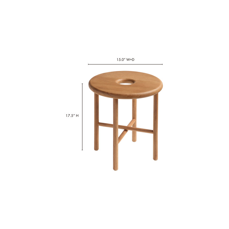 Bogey Utility Stool, Oak