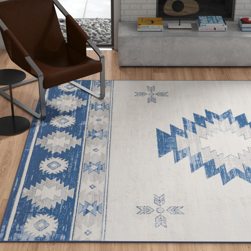 Worthing Southwestern Indoor Rug, Rectangle 6'7" x 9'6"