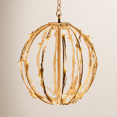 Fold-Flat LED Metal Sphere Light