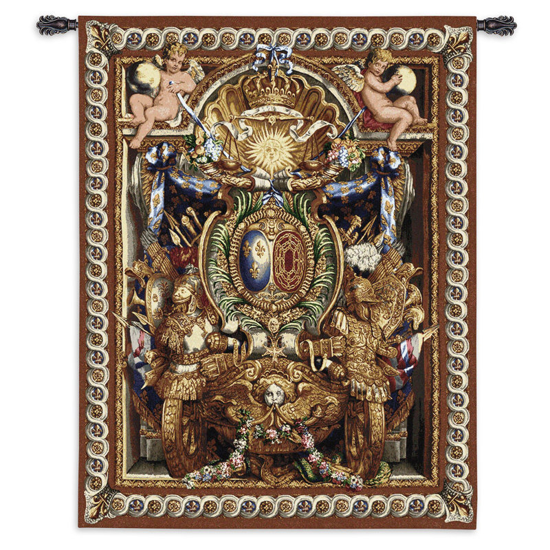 Tapisserie abstraite Portieve du char, H 53 po x l 40 po - coton