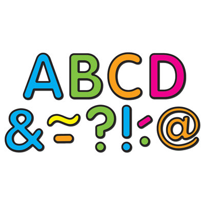 Neon Brights Classic Magnetic Letters