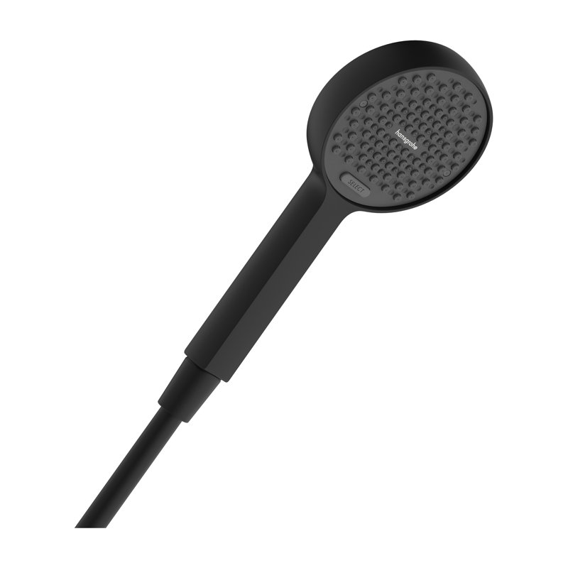 hanchesgrohe Activera S Handshower 95 1-Jet, 1,75 GPM en noir mat, Matte Black, 1.75 GPM