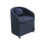 Chaise d'appoint en chenille bleue-1341718707