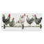 « poules, blanc fond », reproduction de peinture à l’acrylique sur toile tendue-30365417