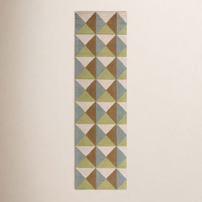 Glenwood Beige Green Hand-Tufted Wool Rug
