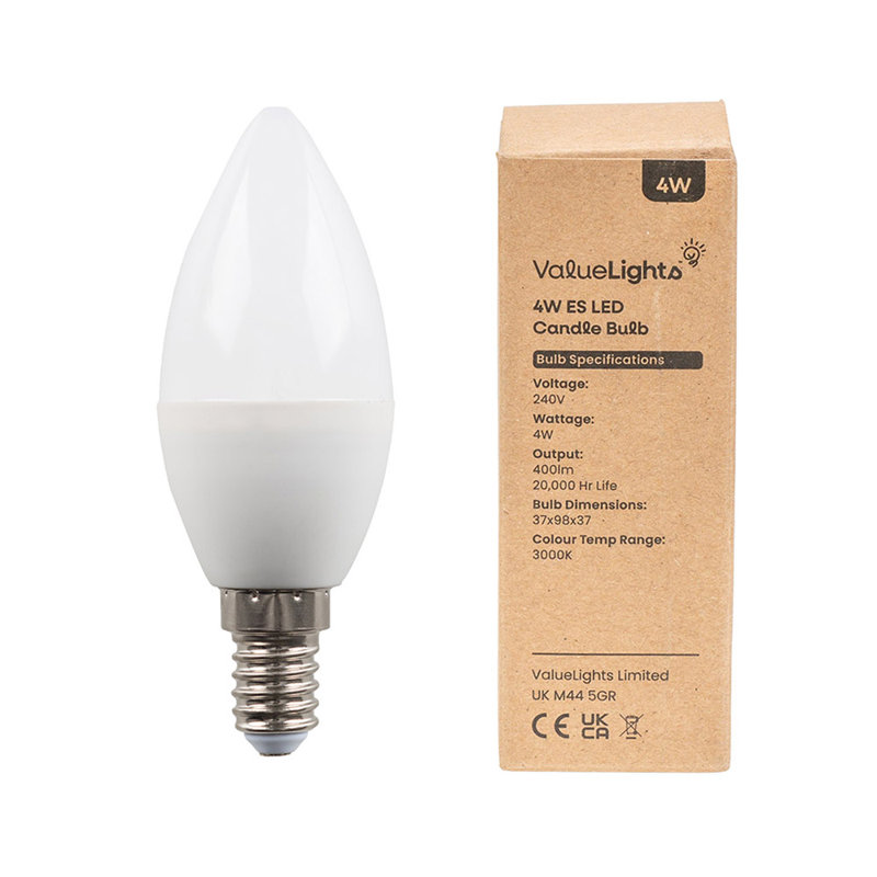 Bromsgrove 4W Frosted E14 LED Light Bulb, Warm White