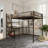 Full Size Metal Loft Bed For Bedroom/dorm With Charging Area And Led Light-119837705