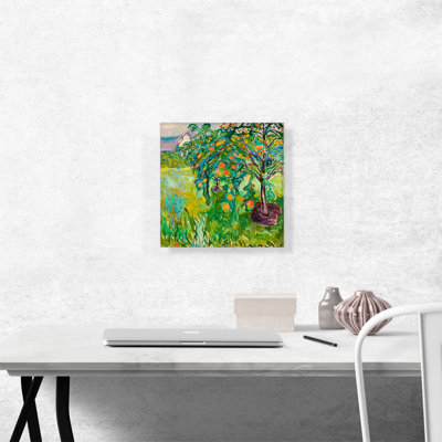 Pommier par Edvard Munch, reproduction d'art sur toile tendue