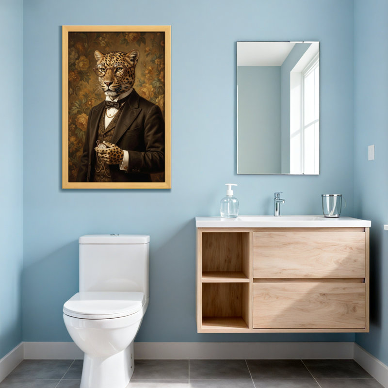 Animals Leopard In Suit With Glasses And Watch