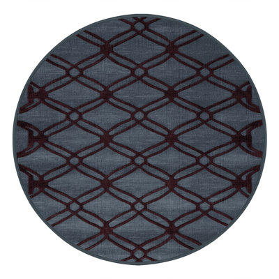 Tapis gris en treillis lavable à la machine