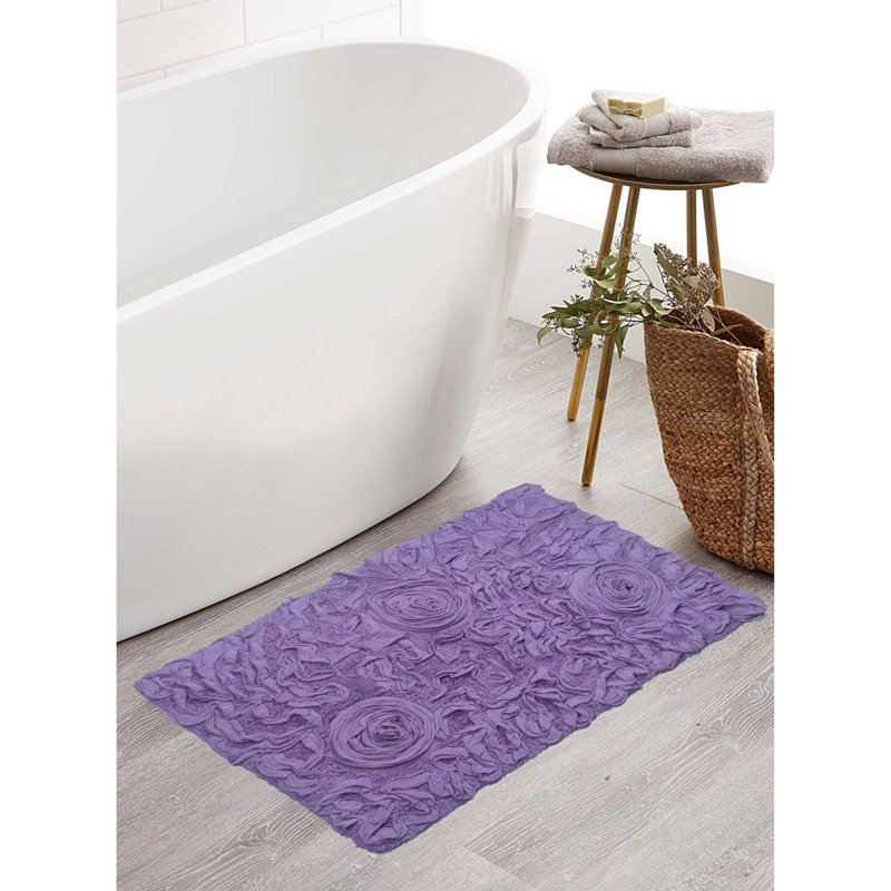 Tapis pour salle de bain Schoenberger, L 34 po x l 21 po, Mauve