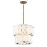 Simone 4 - Light Steel Dimmable Drum Chandelier