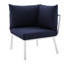 Ensemble de patio extérieur en aluminium 6 pièces Riverside par Modway-763645755-763645752
