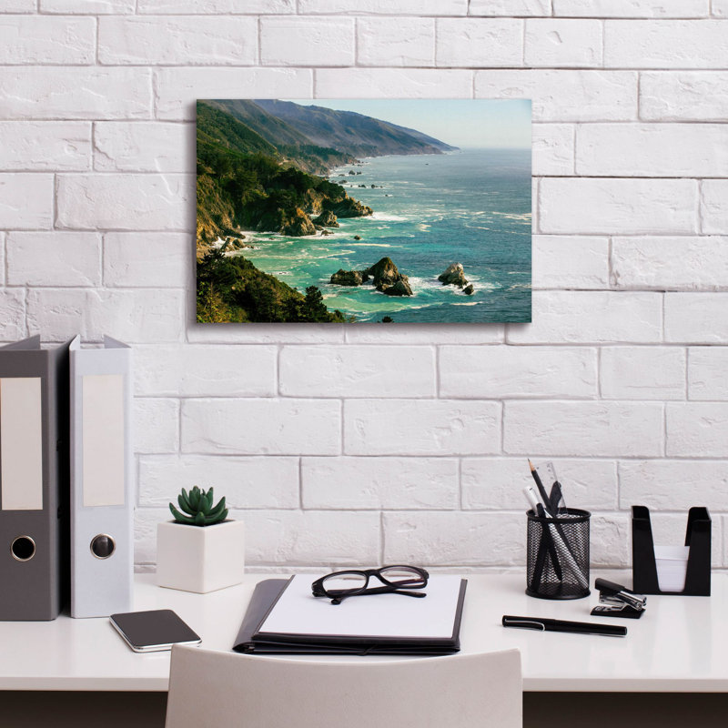 "Dovecove" Cali Big Sur "par Epic Portfolio, art mural sur toile, H 12 po x l 18 po x P 0,75 po