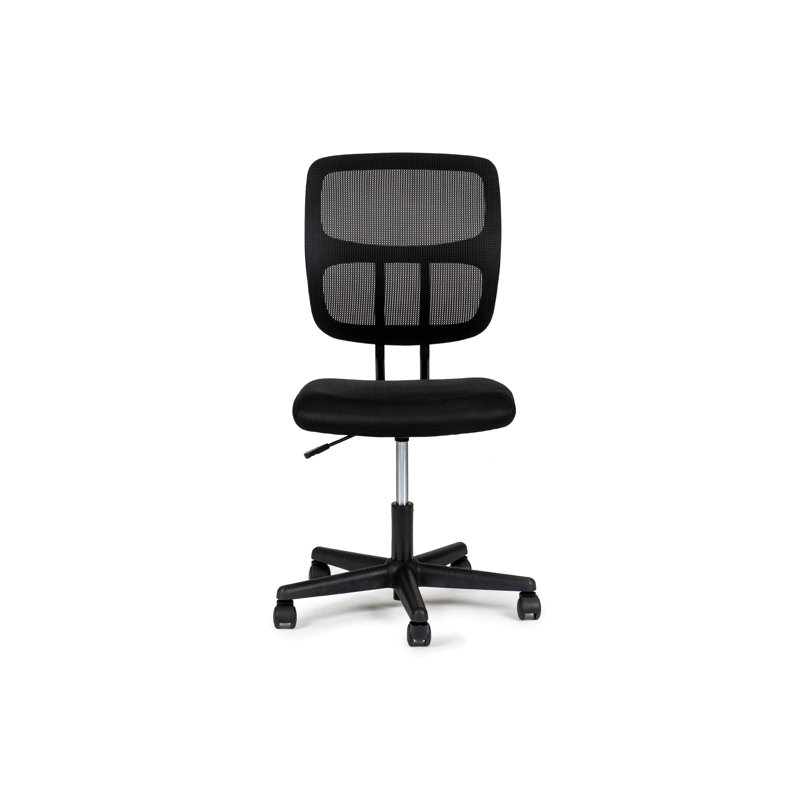 Fauteuil de bureau en maille noire 1 pièce