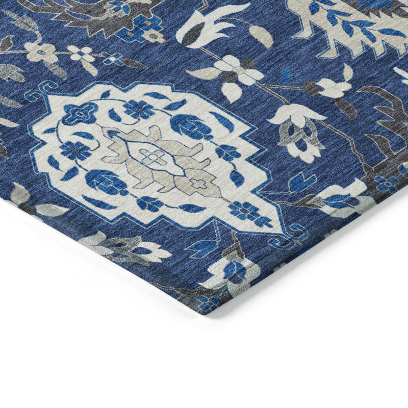  Machine Washable Indoor/Outdoor Chantille ACN1026 Rug, Round 8'