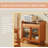 Scandinavian-style Solid Wood & Glass Sideboard-2111349497