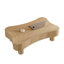 Table basse relevable de 107 cm pour salon - Système de levage hydraulique silencieux, angles arrondis à 360°, rangement central pour ordinateur portable, montage en 5 minutes, trois compartiments de rangement dissimulés et arrondis, finition laquée