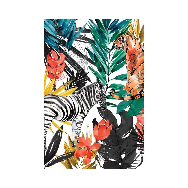 Jungle Life I 1 Piece Wrapped Canvas Wall Art, 152.5 cm H x 101.5 cm W
