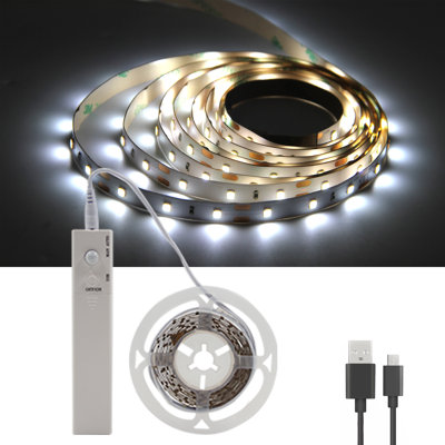 Flexible 6.56 Ft LED Strip with Motion Sensor Controller, Battery Box (Battery not included)