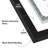 Saylem 12.5" x 15" Floating Picture Frame for Certificates and Diplomas - Black