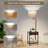 Dugway 57.1'' Tray Table Floor Lamp with USB and Outlet