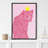 Bright Preppy Animals Pink Leopard Farmhouse Decor Rustic Nature Animals Modern Art Cozy Decor Framed On Canvas Print-94585443-94585442