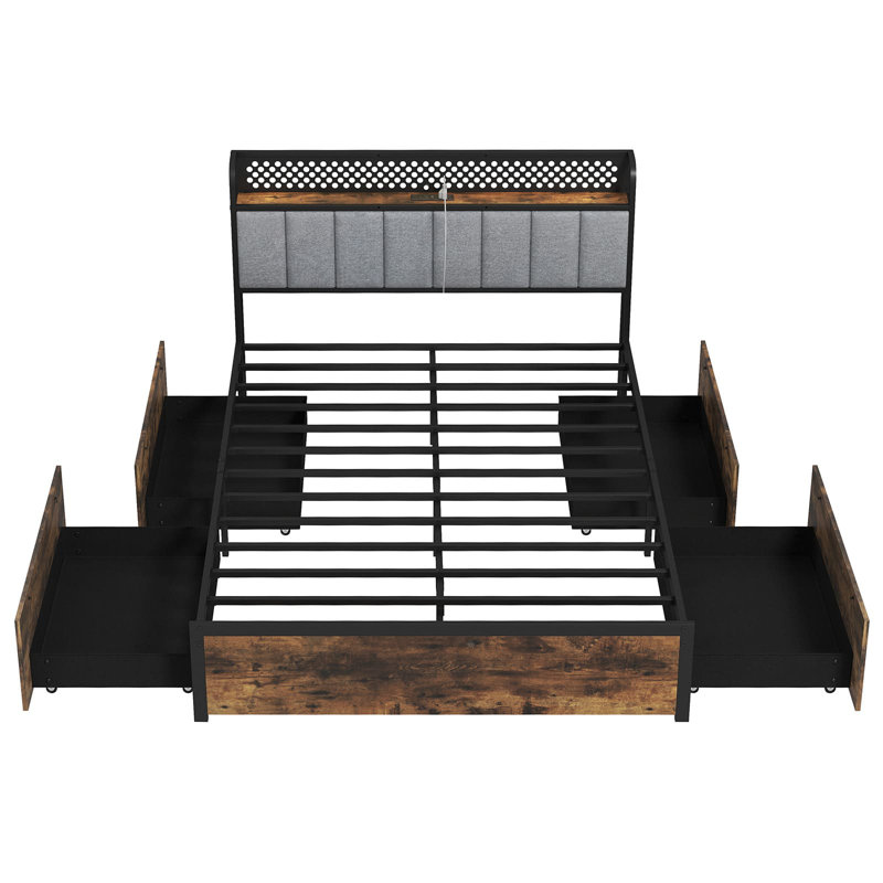 Upholstered Bed, Double (4'6)