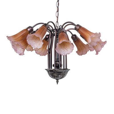 Lustre sphérique unique à 12 lumières Schreffler