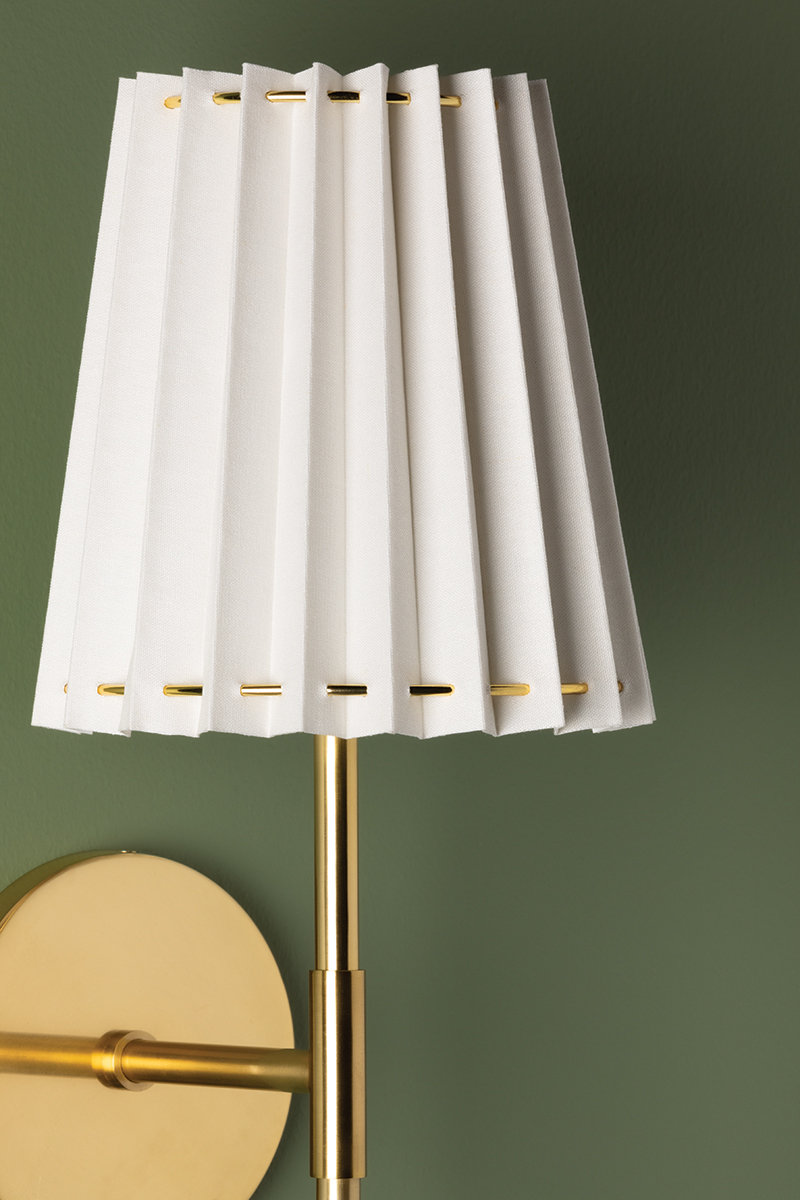 Canto Single Light Dimmable Armed Sconce, Soft Black