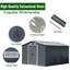 12x10 FT Black Garden Metal Storage Shed