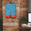 «Epic Graffiti», art mural bleu sur toile rouge par Momart, 26 po x 30 po-1296213302