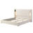 Beige King Size Upholstered Bed With High Wingback Headboard, Reading Lamp And , Comfort Foam, Wood Slats, Fast Setup For Bedroom - Sized, Beige, Frame, Wingback, Easy Assembly