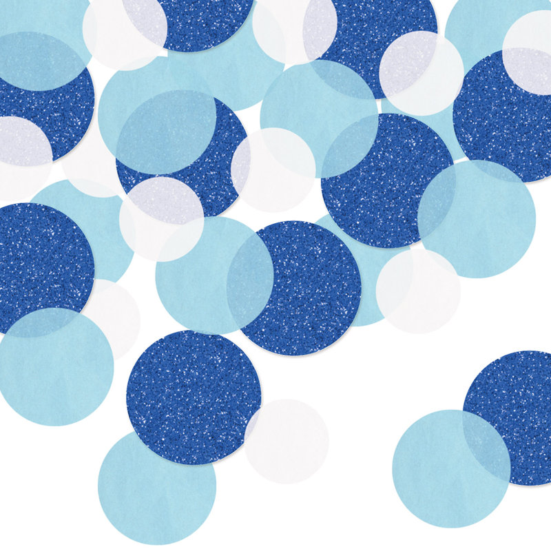 Dot Dot Sparkle Confetti, Bleu
