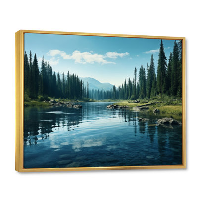 «Green River Waters Reflection II - Lake», art mural sur toile