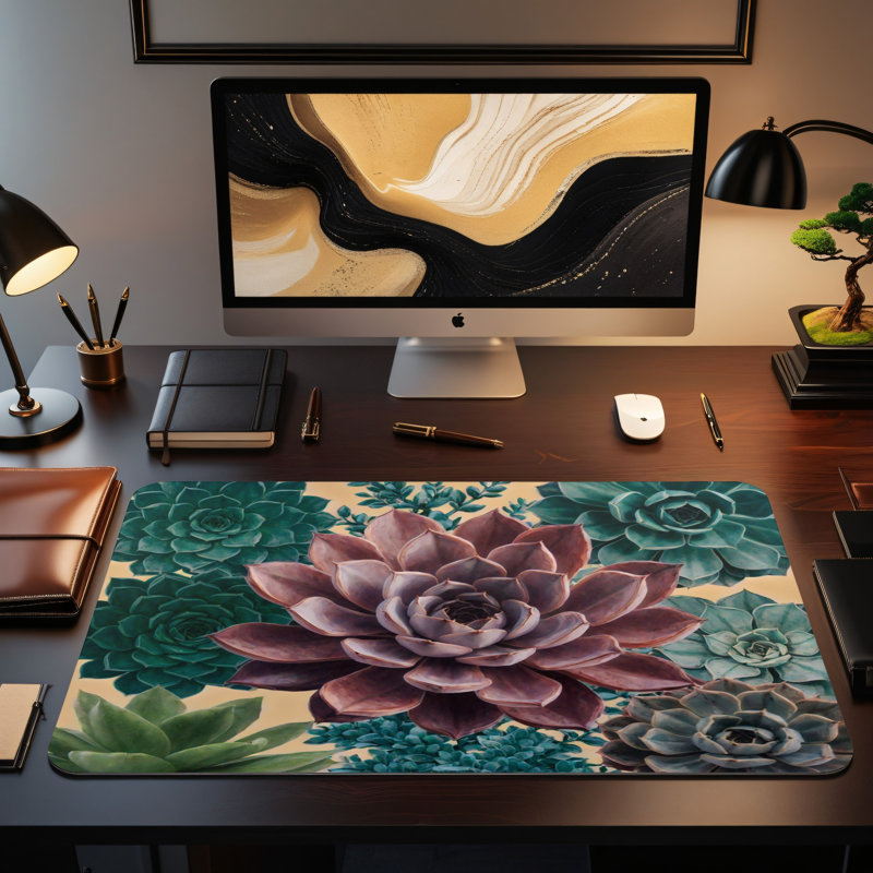 Polyester Desk Pad, 14.4x12.1