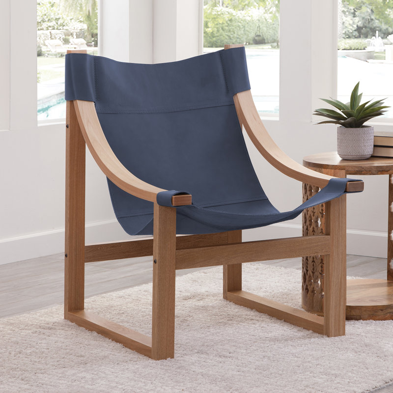 Terry Upholstered Side Chair, Cobalt, Beige